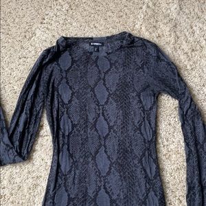 Express snake print shirt